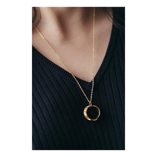 APRESI｜TWIST OF JOY Waved Pendant Necklace [逐浪宽版项链] 商品图1