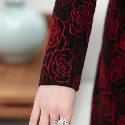 QYXZY651中老年妈妈针织连衣裙 商品图4