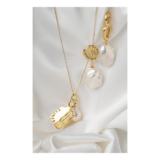 APRESI｜SWIRLING Pearl Pendant Necklace [自然线条感珍珠项链] 商品图7