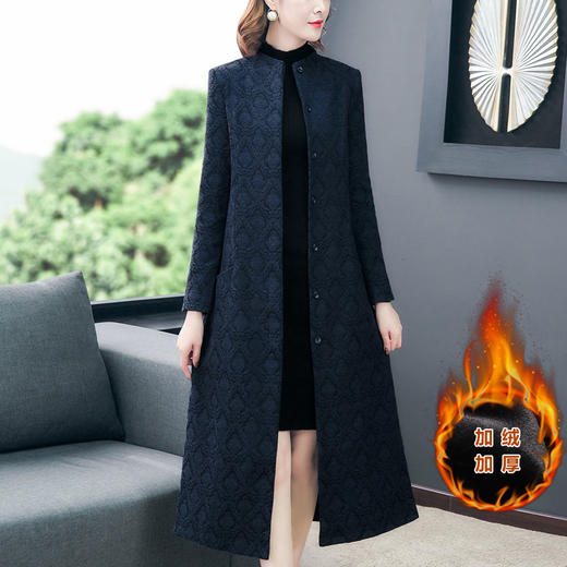 AHM  krwl7619民族风复古棉麻秋冬加厚大码外套【优】 商品图1