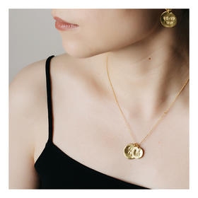 APRESI｜ALL DAY Lucky Knocking Single Necklace [手工敲字单层幸运项链]