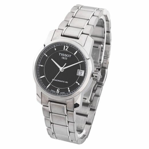 天梭Tissot 钛系列 T087.207.44.057.00天文台认证机械女表 商品图1