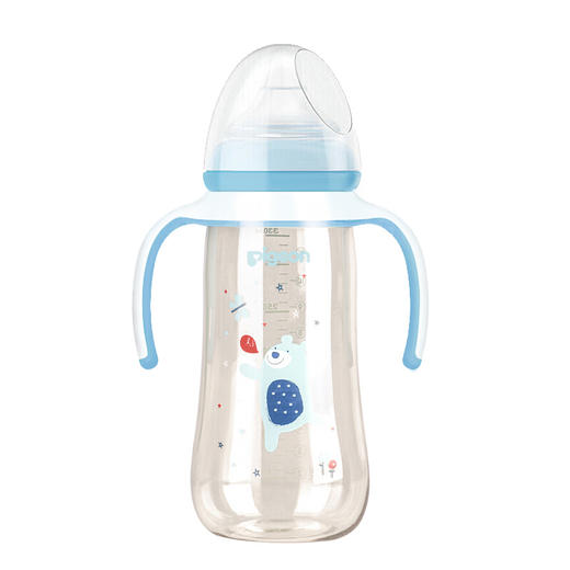 日本贝亲母婴品牌—双把手自然实感宽口径PPSU塑料彩绘奶瓶330mL 商品图7