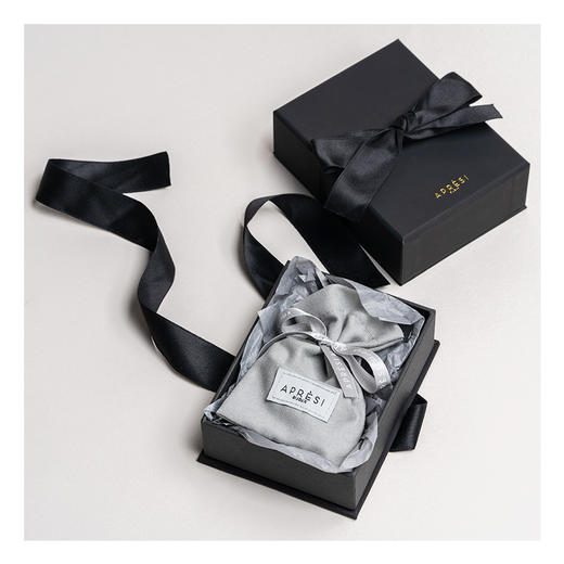 APRESI｜TRIO Baguette White Sapphire Ring [天然白色长方形蓝宝石戒指] 商品图6