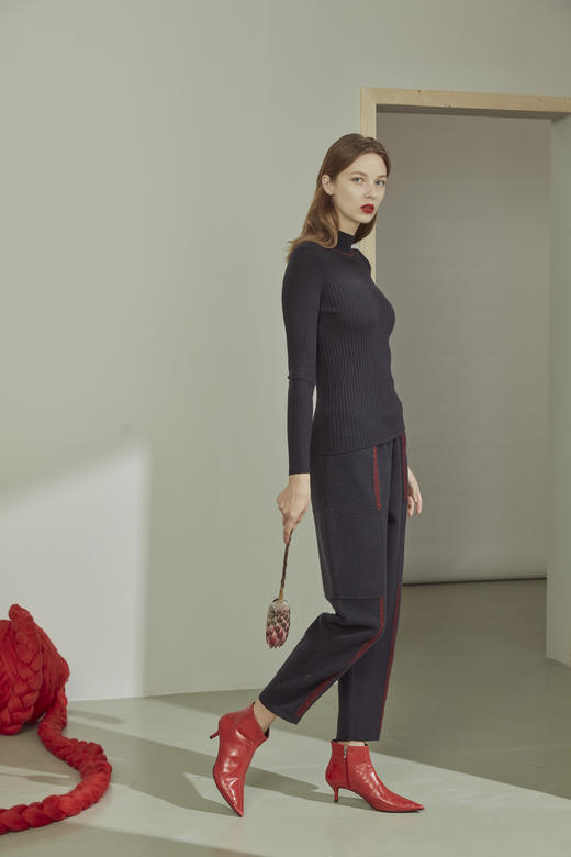 羊绒拼接萝卜裤 SJF91K143N 商品图2