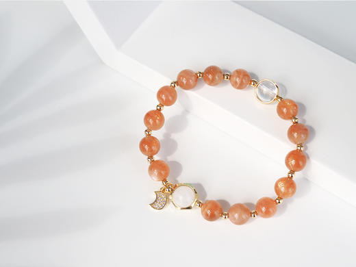 【日月】天然太阳石手链 原创小众设计 商品图2