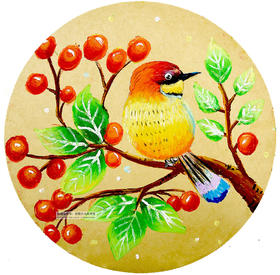 《吃果实的小鸟》【自动发货：下单后，点击手机短信中收到的链接，即可获取文件下载的链接；如有任何问题，可添加客服微信hm33268获得帮助】