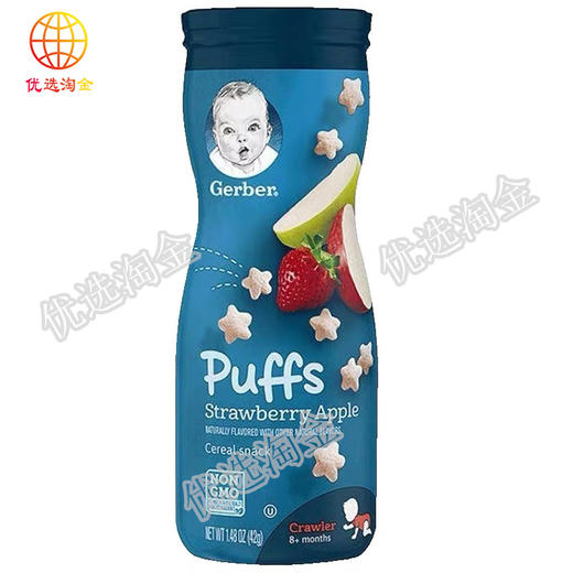 嘉宝苹果草莓味泡芙/罐 商品图0
