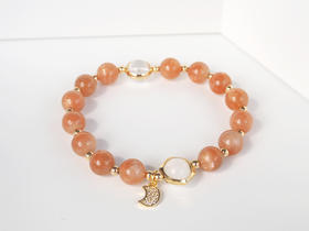 【日月】天然太阳石手链 原创小众设计