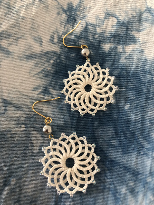 云南手工梭编的耳坠耳饰耳环