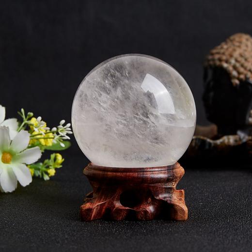 水晶球摆件 家居办公桌装饰品（白色） 商品图0