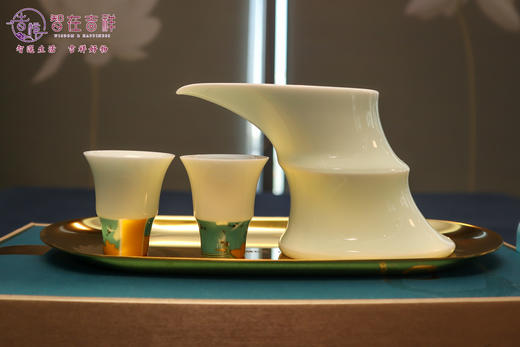 “杯斟月影酬知己，竹影清风敬故人”智在吉祥酒逢知己字器竹隐知己杯套装 商品图0