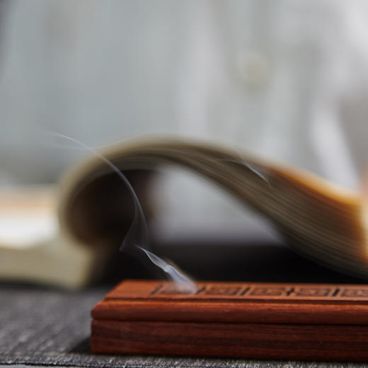 迦印堂丨花梨香礼 香道套组 沉香线香+镂空香炉+棉麻布套 商品图5