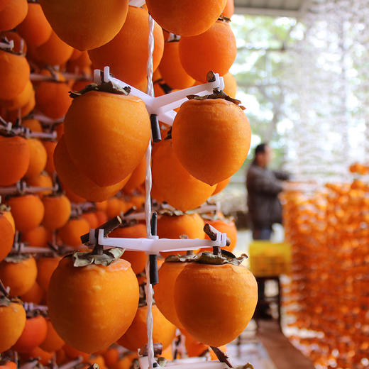 「挂霜溏心」陕西富平降霜柿饼，自然上霜，传统工艺，自然吊晒，推荐！！！ 商品图5