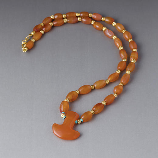 古埃及红玛瑙护身符项坠