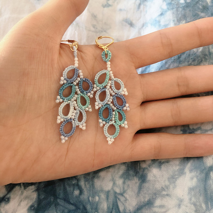 云南手工梭编耳环耳坠耳饰