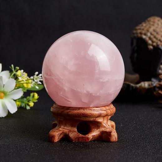 水晶球摆件 家居办公桌装饰品 四色可选（白，粉，紫，黄） 商品图1