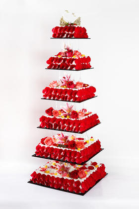 六层层架蛋糕『我心永恒』31磅3399元