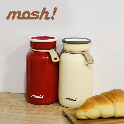 日本mosh 复古拿铁保温杯