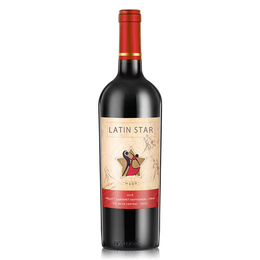 拉丁之星H600智利进口红葡萄酒750ml 商品图0