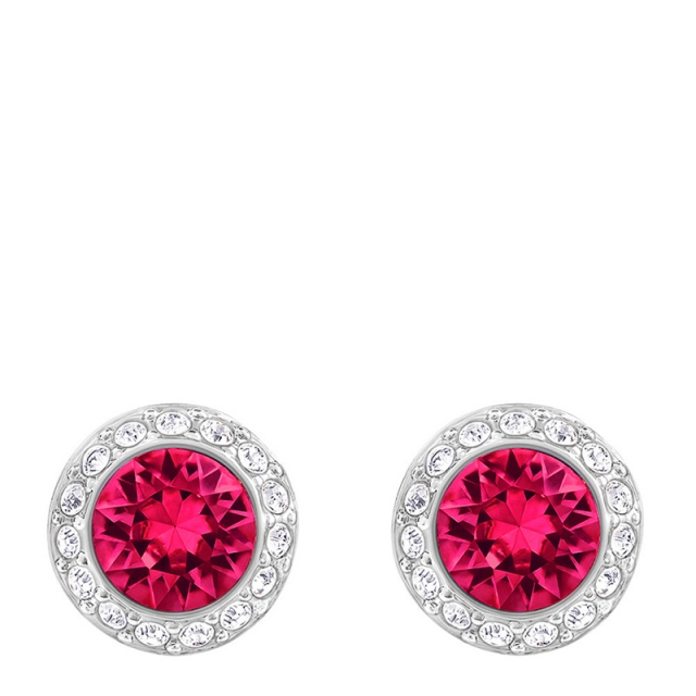 奥地利Swarovski 施华洛世奇 女士红色镀铑ANGELIC穿孔耳环 5446022JPY带授权招加盟代理