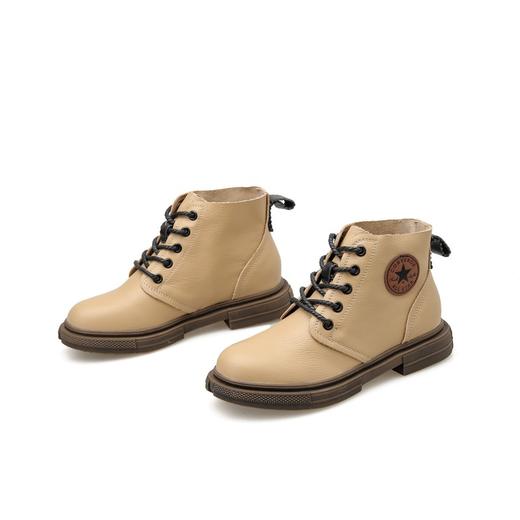 温莎马丁靴女2019新款早秋单靴百搭潮英伦风薄款小短靴真皮学生鞋