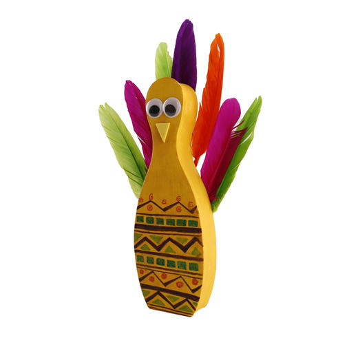 幼儿园课堂手工DIY白胚火鸡玩偶材料包 商品图1