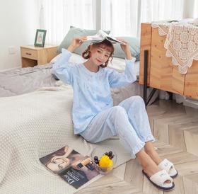 【服饰鞋包】.秋冬睡衣女士长袖开衫大码秋季樱桃家居服两件套爆款