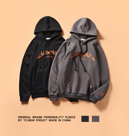 【男士卫衣】潮牌男装刺绣上衣秋冬连帽绣花欧美长袖街头男士秋冬卫衣 商品图0