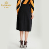 乔万尼半身裙女冬季黑色休闲半裙高腰显瘦裙中长款EN4D852 商品缩略图2