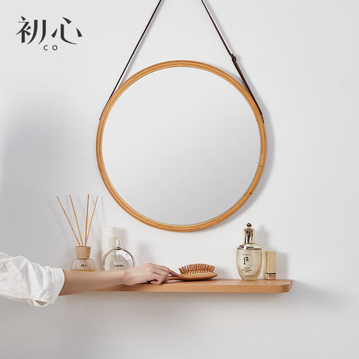 初心| 实木一字隔板墙上置物架 商品图3