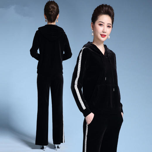 MY-71901秋季新款韩版金丝绒两件套 商品图1