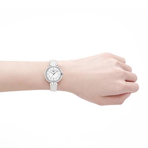 天梭Tissot 弗拉明戈系列 T094.210.16.011.00 皮带石英女表 商品图4