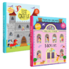 【企鹅爸爸】文脉出品House+Castle静电贴纸书房屋设计师+城堡军事家儿童早教益智游戏认知英文原版绘本正版图书籍 商品缩略图0
