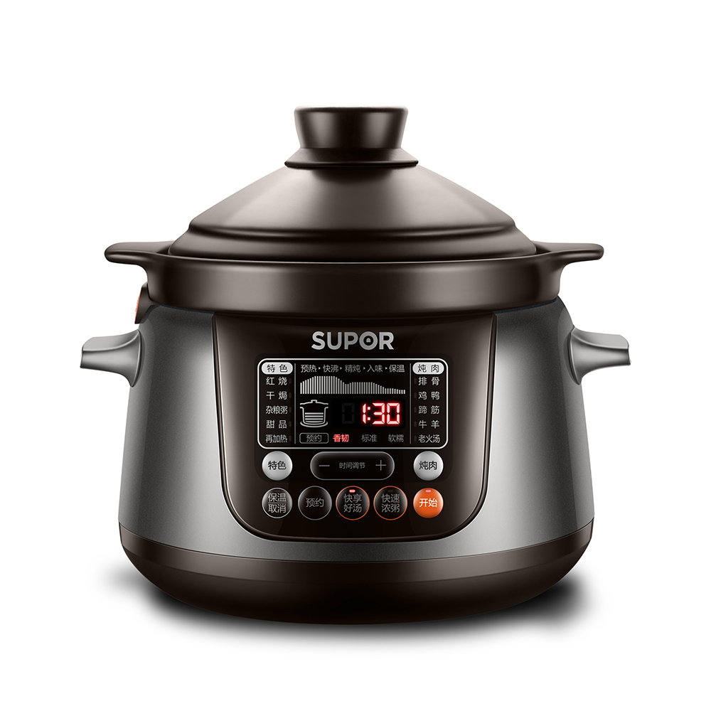 苏泊尔（SUPOR）精控快速炽陶电炖锅TC30YC5     全自动 3.0L防溢设置