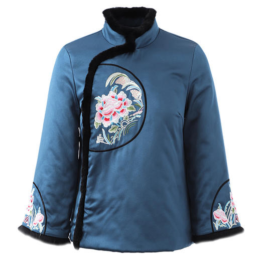 MWYG-9JC30286秋季新款雪花麻刺绣中年妈妈装礼服 商品图4