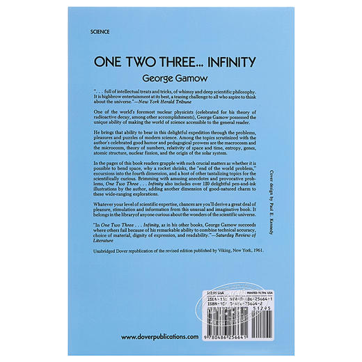 预售 【中商原版】英文原版One Two Three . . . Infinity: Facts and Speculations 商品图1