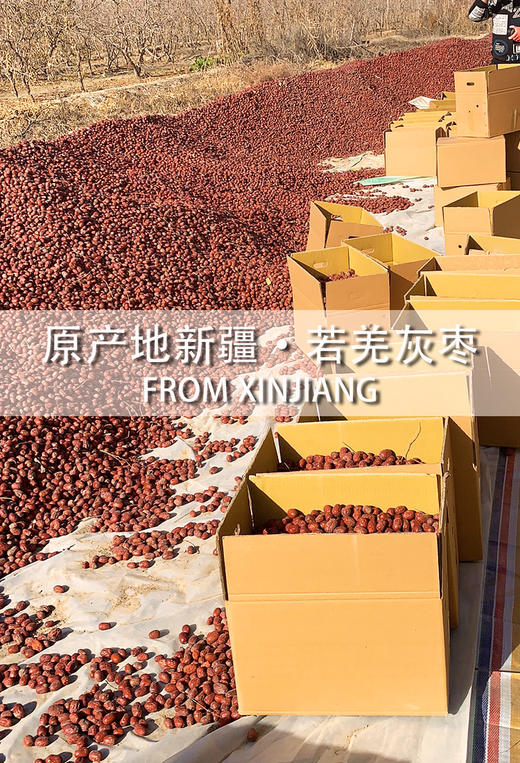 2025年新灰枣~~若羌灰枣 一级灰枣  家庭4斤装 商品图3