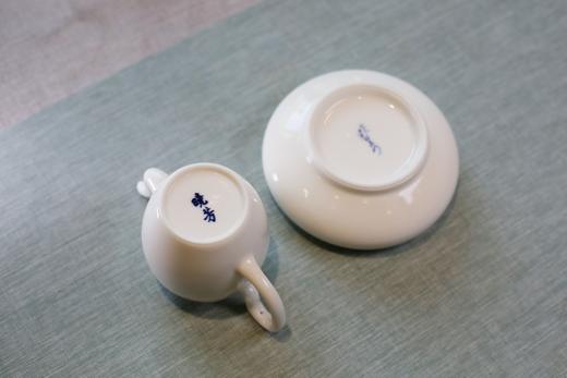 台湾大师 蔡曉芳 早期牙白釉組 商品图3