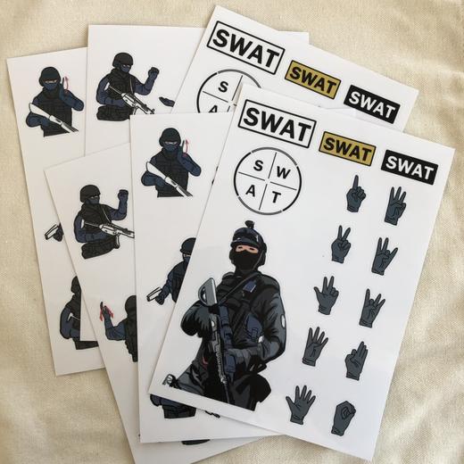 叱咤精美透明卡通创意贴纸-SWAT款 商品图12