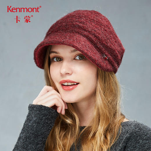 Kenmont卡蒙/冬季女英伦复古针织贝雷帽KM-5001 商品图2