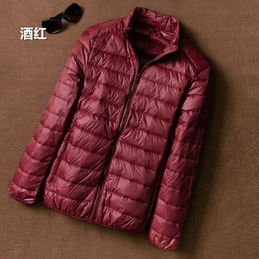 轻薄羽绒服饰男短款羽绒上衣外套男士薄款中老年羽绒服男装 商品图3