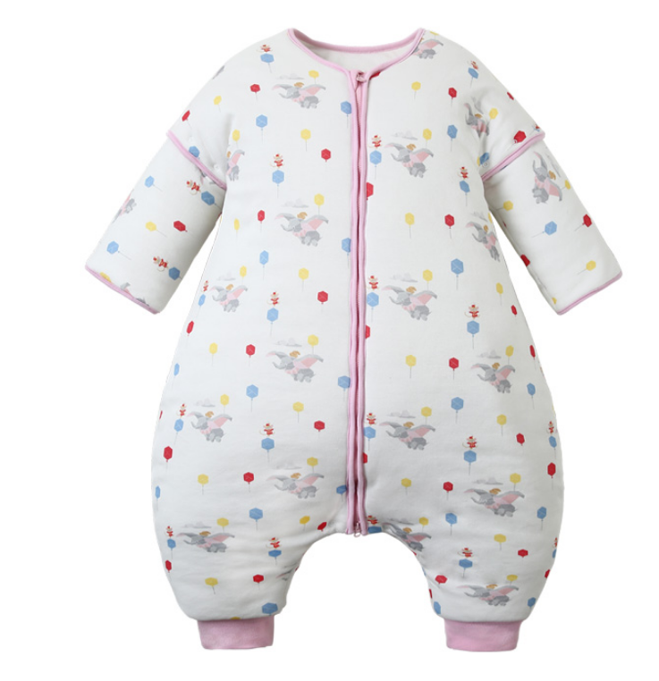 Minisol【厚款】小飞象马戏团 恒温睡袋婴儿防踢被宝宝睡袋春秋冬款儿童睡袋