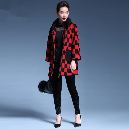 MY-8813秋季新款中老年国风复古毛呢女装外套 商品图1