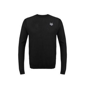 KENZO 高田贤三 男士黑色棉质小虎头图案圆领针织衫毛衫 黑色 F855 PU223 3AD 99