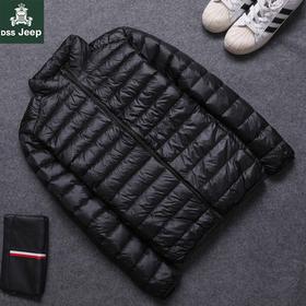 时尚男士服饰轻薄羽绒棉服 修身立领大码短款上衣轻便休闲棉服