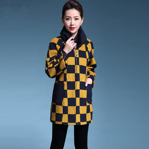 MY-8813秋季新款中老年国风复古毛呢女装外套 商品图2