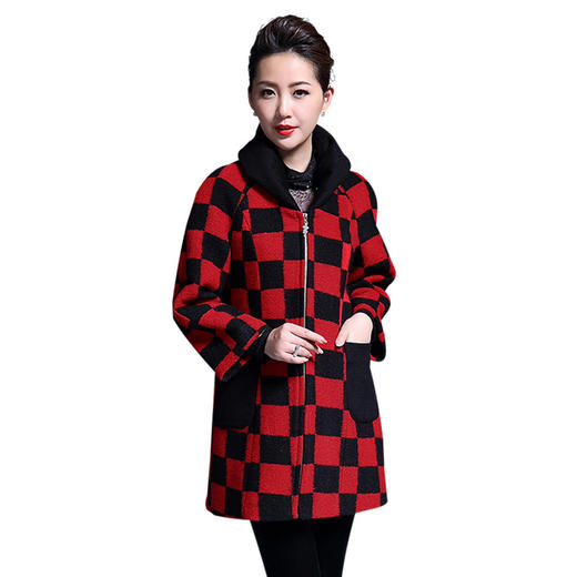 MY-8813秋季新款中老年国风复古毛呢女装外套 商品图4