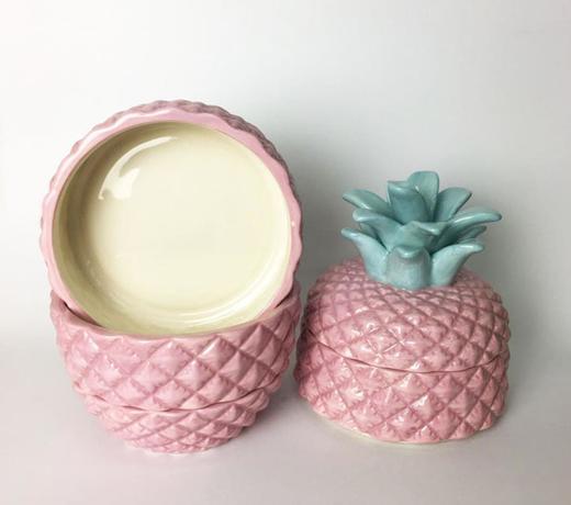 【厨房配件】。个性家居创意陶瓷菠萝储物罐饼干红茶糖果陶瓷罐 商品图2