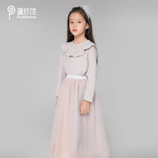 非质量问题不退换哦~pureshare蓬纱馆 儿童毛衣女童打底针织衫套头冬装洋气宝宝毛线衣 商品图2